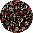 thumbnail image 2 of Fitted Round Tablecloth, Elastic Edge Design,Suitable for Round Tables Ranging from 36 in to 44 in,Round Outdoor Tablecloth,Mushroom Pattern,Easy Clean & Stain Resistant, 2 of 6