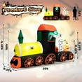 thumbnail image 4 of Costway 8ft Long Halloween Gonflable Squelette Tour sur Train LED Éclairé Décor d'Halloween, 4 of 10
