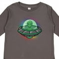 thumbnail image 4 of Inktastic Spaceship Funny Alien Outer Space Boys or Girls Long Sleeve Toddler T-Shirt, 4 of 5