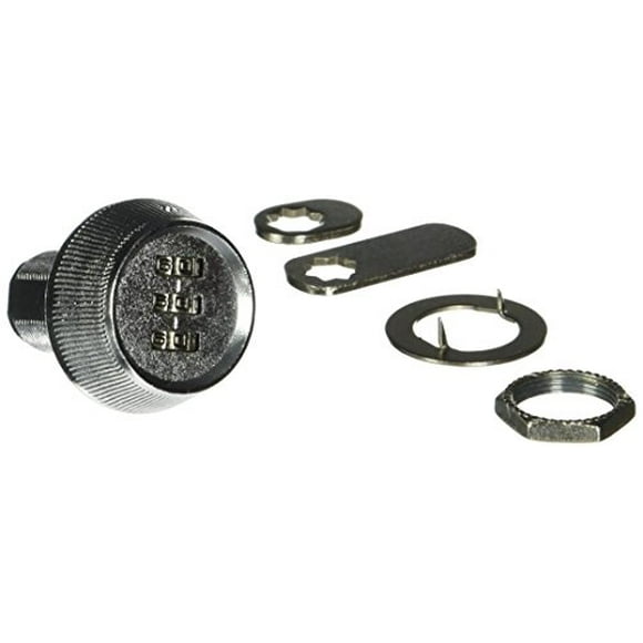 CCL Security Products 39053 3-Dial Cam Lock, 1,000 Possible Combinations, 1-Pack, 1-7/32 Inch Length, Chrome