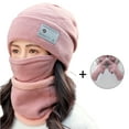 thumbnail image 3 of SPRING PARK 1 Set Women Winter Knitted Beanie Cap Warm Face Cover Neck Scarf Gloves Outdoor Hat+Scarf, 3 of 7