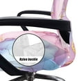 thumbnail image 5 of HELLHERO Marble Print Office Chair Cover Universal Dustproof Desk Chair Protector Decorative Gaming Chairs Seat Covers Pink, 5 of 7