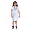 thumbnail image 2 of Stitch Girls Short Sleeve Graphic Dress, Sizes 4-12, 2 of 12