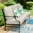 thumbnail image 5 of Summit Living 5-Seat Outdoor Conversation Set, Patio Furniture Metal Sectional Sofa with Beige Cushion, 5 of 14