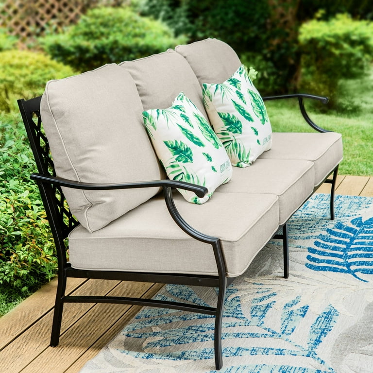 Summit Living 6 Pieces Patio Conversation Set with 45