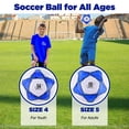 thumbnail image 4 of Paquete de 6 balones de fútbol ELKCIP, tamaño 4, con bolsa de malla, 4 of 6