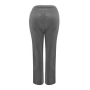 LAJPXKHY Casual Pants for Women Summer Cotton Linen Lightweight Thin Loose Wide Leg Pant Drawstring Waist Trousers with Pockets