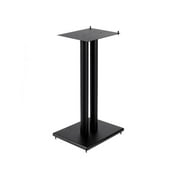 Monoprice Monolith 32in Steel Speaker Stand with Adjustable Top Plate (Each) Hold Speakers Weighing Up To 75 Pounds, Scratch‑Resistant, Perfect For Center or Bookshelf Speakers