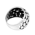 thumbnail image 3 of Variety Dome Medium Oval Pattern .925 Silver Ring-10, 3 of 5