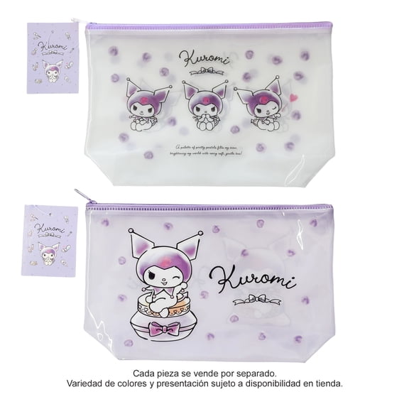 Bolsa Multiusos Prichos Kuromi de Plástico Textil y Metal Varios Modelos 1 Pieza