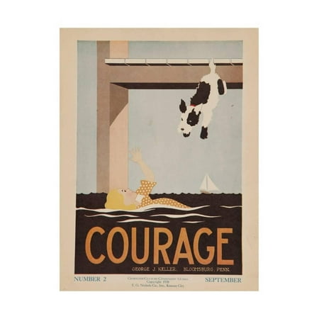Poster Original Colour - Character Culture Citizenship Guides Original Poster, Courage Print Wall Art