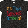 thumbnail image 4 of Inktastic My Papa Loves Me Boys or Girls Baby Bodysuit, 4 of 5