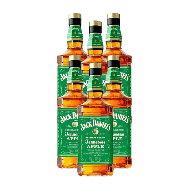 Pack De 6 Whisky Jack Daniels Apple 700Ml