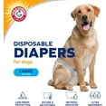 thumbnail image 2 of Arm & Hammer Female Dog Diapers, Size Large, 12 Count | Ultra-Absorbent with Leak-Proof Protection, 2 of 11