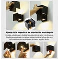 thumbnail image 3 of Lámpara De Pared Led 12w Impermeable Foco Flotante Estructura Modelo Negro Blanco Cálido, 3 of 4