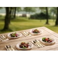 thumbnail image 2 of 9 Inch White Plastic Plates 200 Bulk Pack - Disposable Plates for BBQ Party Dinner Travel and Events, Microwavable Recyclable, 2 of 8