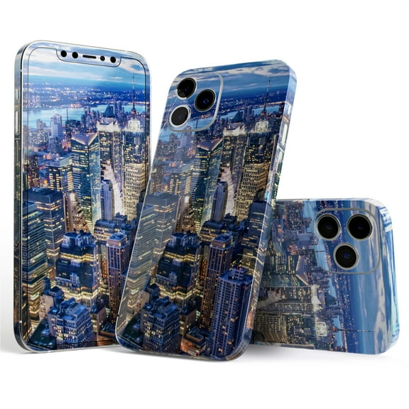 DesignSkinz Night Aerial NYC Full-Body Skin Decal Wrap Cover for iPhone 16