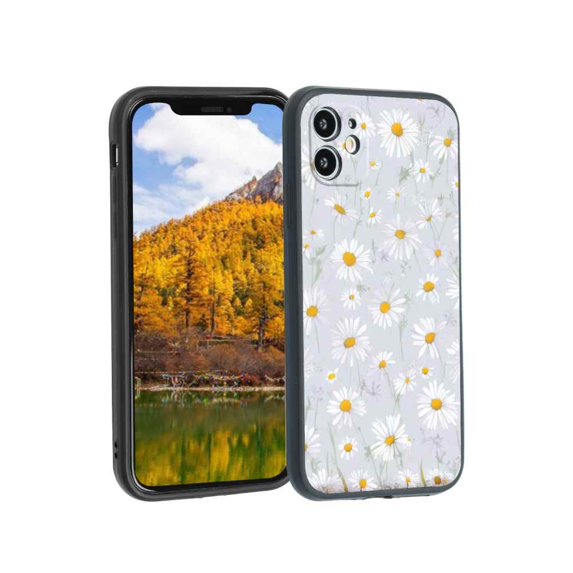 Daisies-Floral-185 Phone Case, Degined for iPhone 11 Case Men Women, Flexible Silicone Shockproof Case for iPhone 11