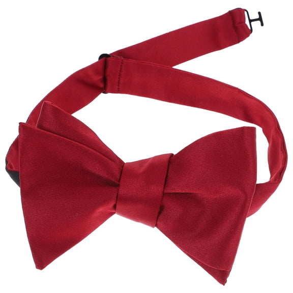 MUSEYA Mens Bowtie 1Pcs Red Polyester Adjustable Style for Men Business Meetings