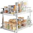 thumbnail image 6 of KFFKFF 13x21 inch Drawer Basket 2-Tier Wire Pull Out Cabinet Under Sink Organizer, 6 of 8