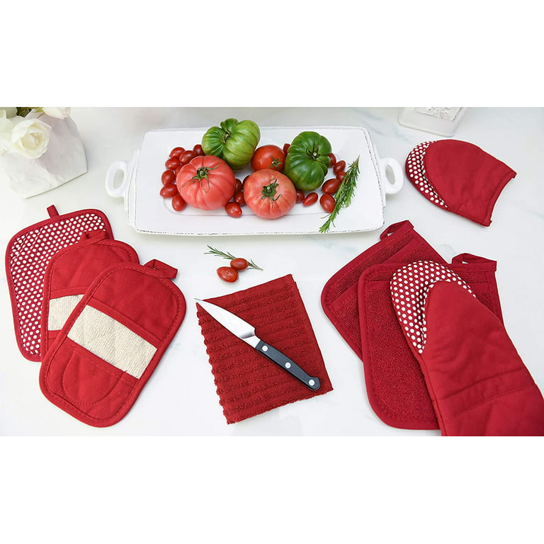 Pot Holder for Kitchen-Heat Resistant Cottonwaded Pot Holders-Set of 2 –  Mithra Garments