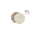 thumbnail image 3 of Dainty Home Amalfi Faux Leather Reversible 2 Pattern 15 x 15 Octagon Placemats, Set Of 4, Linen, 3 of 3