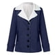 thumbnail image 5 of Pntutb, chaqueta de solapa con botones de felpa compuesta cálida de invierno de talla grande para mujer, prendas de vestir, abrigo, liquidación Pntutb Pntutb-2510, 5 of 6