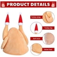 thumbnail image 4 of Momihoom Christmas Turkey Hat, Thanksgiving Plush Turkey Hat,Roasted Turkey Hats, Funny Turkey Hat For Christmas Holiday Party Favors, 4 of 7