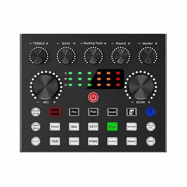 Bluetooth-Compatible Sound Card with Multiple Effects for Live Streaming and Voice Changer, Mobile Phone Accessory