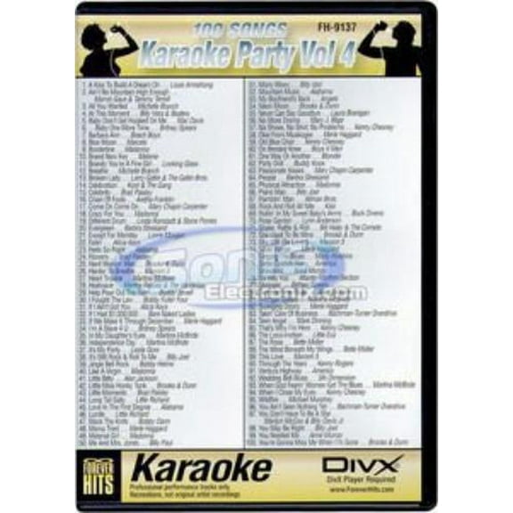 Vocopro KARAOKEPARTYVOL4 100 Songs On One Disc
