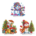 thumbnail image 1 of Adornos Escritorio Muñeco Nieve Navidad Forma Especial Acrílica, 1 of 7