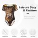 thumbnail image 4 of Balery Cute Cow Sunflower Crown A Body de cuello redondo de manga corta para mujer Tops de manga corta Tops básicos-X-Large, 4 of 7