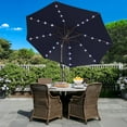 thumbnail image 2 of ABCCANOPY 7.5ft Patio Solar Umbrella LED Outdoor Umbrella with Tilt and Crank, Navy Blue, 2 of 9