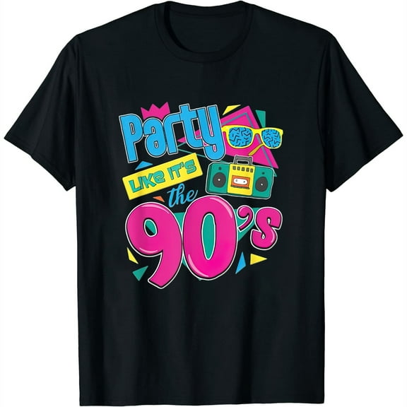 Womens 90S 90Ies Nineties Retro Party Funny Gift Flashback T Shirt T-Shirt Black Small
