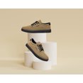 thumbnail image 2 of ADQ Men's Dress Shoes Fashion Casual Shoes Lace-up Canvas Sneakers khaki 9.5, 2 of 9