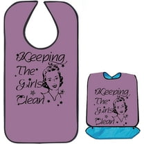 1 pc Washable Polyester Canvas Adult Bibs for Eating Reusable Eating Cloth for Clothing Protector Pizza 860x460mm