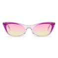 thumbnail image 2 of YWDJ Women's Sunglasses Fashion Rhinestones Shaped Sunglasses Transparent Candy Color Frameless Anti-UV Glasses Purple One Size, 2 of 3