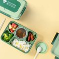 thumbnail image 5 of Boîte à Lunch Boîte à Lunch Enfants Boîte Bento Boîte à Lunch Adulte Contenants à Lunch pour Adultes/enfants/tout-Petits 1600ML Boîte à Lunch Bento 5 Compartiments avec Cuillère Réutilisable Intégrée & Économies Sacs à Lunch Jetables Petits, 5 of 5