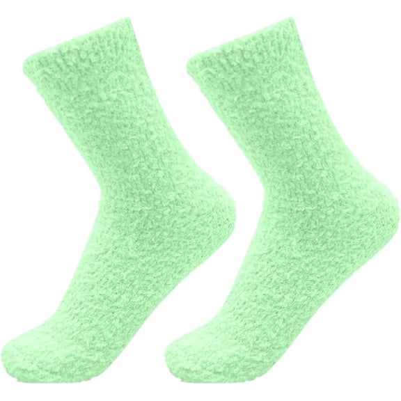 CHEEYRMAGIC Fluffy Socks - Non-Slip Winter Bed Socks