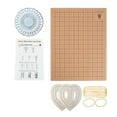 thumbnail image 3 of Macrame Board DIY Knotting String with Grids for Weaving Crocheting Knitting 28x38cm Heart, 3 of 9