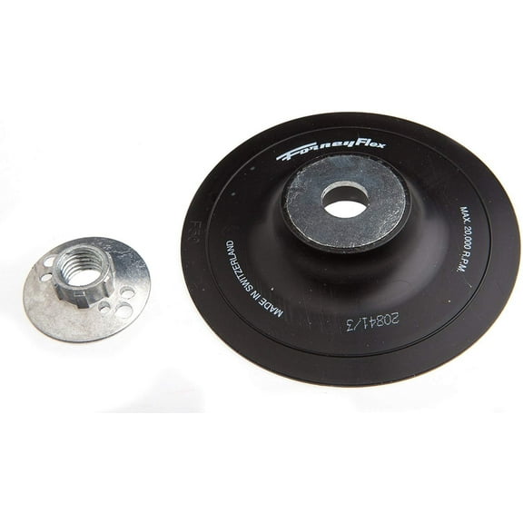 Forney Industries Backing Pad With 5/8-Inch-11 Spindle Nut - 5-Inch