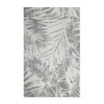 thumbnail image 2 of BNM Tropical Leaves Indoor Outdoor Area Rug, 4' x 6', Slate, 2 of 7