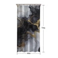 thumbnail image 5 of Black White Gold Marble Pattern Shower Curtain 36"x72" ,Bathroom Decorative Shower Curtains Set with 12 Hooks,Modern Waterproof Washable Shower Curtain, 5 of 6
