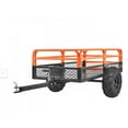 thumbnail image 3 of Heavy Duty Garden Wagon Cart On 4-Wheels, Steel Tow Behind Dump Cart,750 Lbs Garden Utility Carts with Removable Sides, 15 Cu.Ft. Utility Trailer for Lawn/Garden Mower, Tractor, ATV, UTV, 3 of 3