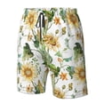 thumbnail image 5 of Disketp Men'S Swim Trunks Hawaiian Breathable Surf Beach Swimsuits Mesh Lining Beach Shorts With Pockets-Watercolor Bright Sunflowers, 5 of 9