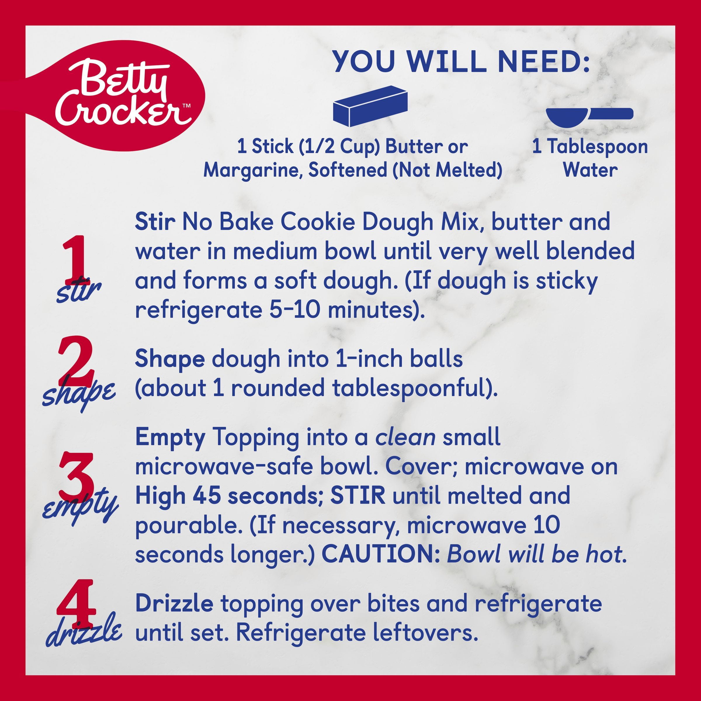 (3 pack) Betty Crocker No-Bake Bites Chocolate Chip Cookie Dough, 12.2 oz.
