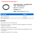 thumbnail image 2 of Thermostat Gasket - Compatible with 1959 - 1965 Volvo 544 1960 1961 1962 1963 1964, 2 of 2