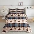 thumbnail image 2 of Manfei Happy Camping Bedding Comforter Set,Rustic Hunting Twin Comforter Sets,Rustic Farmhouse Cabin Bedding Set For Boys Teens,Microfiber Bedroom Decor Reversible,2-Piece, 2 of 8