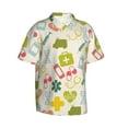thumbnail image 2 of Disketp Hawaiian Shirts For Men,Medical Icons Print Mens Casual Short Sleeve Button Down Shirts Beach Shirt, 2 of 8