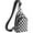 Checkered Sling Bag-black, variant on Checkered Sling Bag for Women Small Backpack Crossbody Chest Bag Fanny Packs Purses